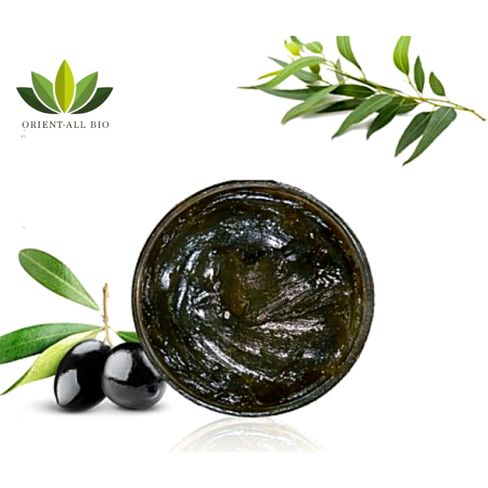 Savon Exfoliant traditionnel Noir à l'Huile d'Olive et au Romarin (200g)